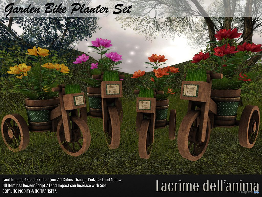 Garden Bike Planter Set 1L Promo by Lacrime dell'anima - Teleport Hub - teleporthub.com