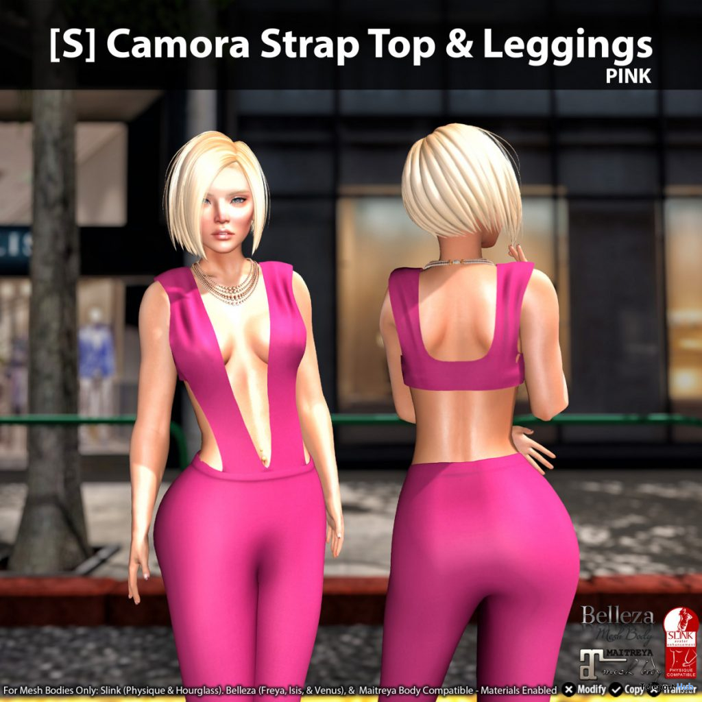 New Release: [S] Camora Strap Top & Leggings by [satus Inc] - Teleport Hub - teleporthub.com