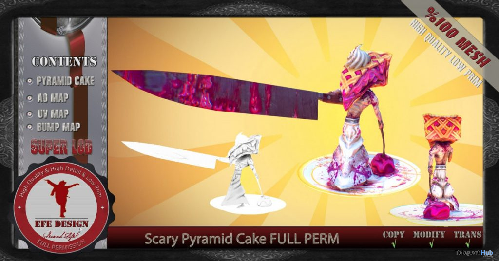 Scary Pyramid Cake Full Perm 1L Promo Gift by EFE DESIGN - Teleport Hub - teleporthub.com