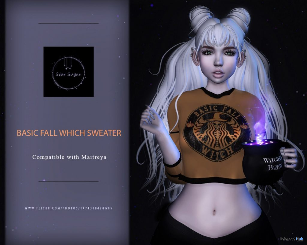 Basic Witch Sweater September 2019 Gift by Star Sugar - Teleport Hub - teleporthub.com