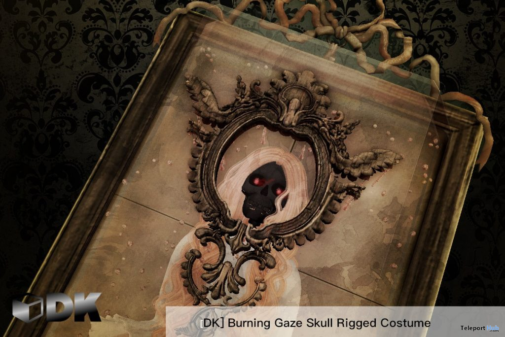 Burning Gaze Skull Costume October 2019 Group Gift by [DK]scripts - Teleport Hub - teleporthub.com