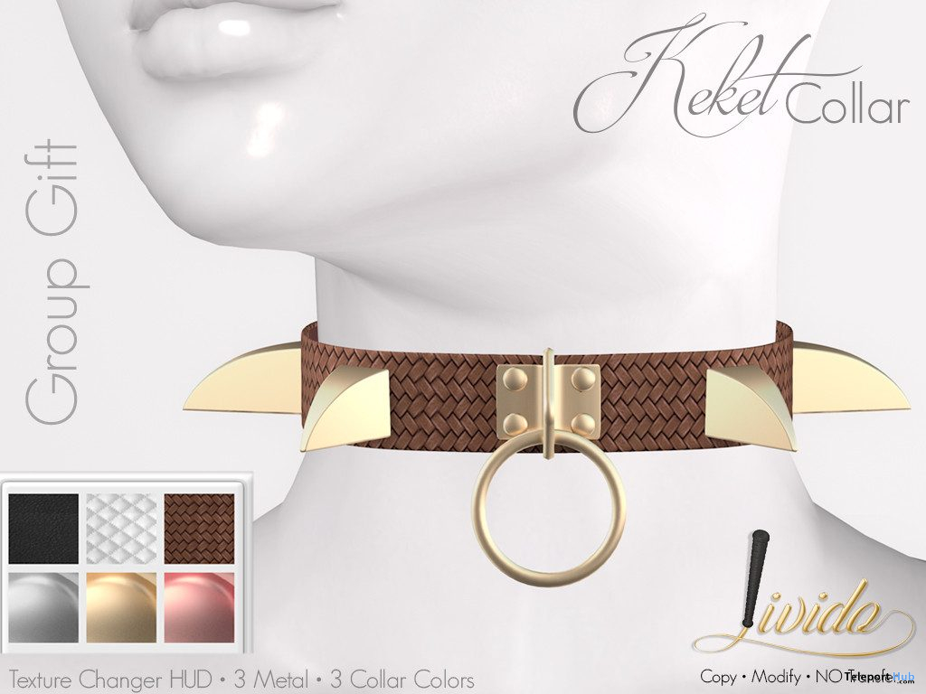 Keket Collar October 2019 Group Gift by Livido - Teleport Hub - teleporthub.com