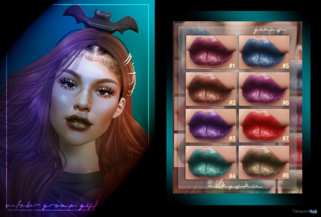 Bats Headband & Autumn Moody Lipsticks October 2019 Group Gift by Besom - Teleport Hub - teleporthub.com