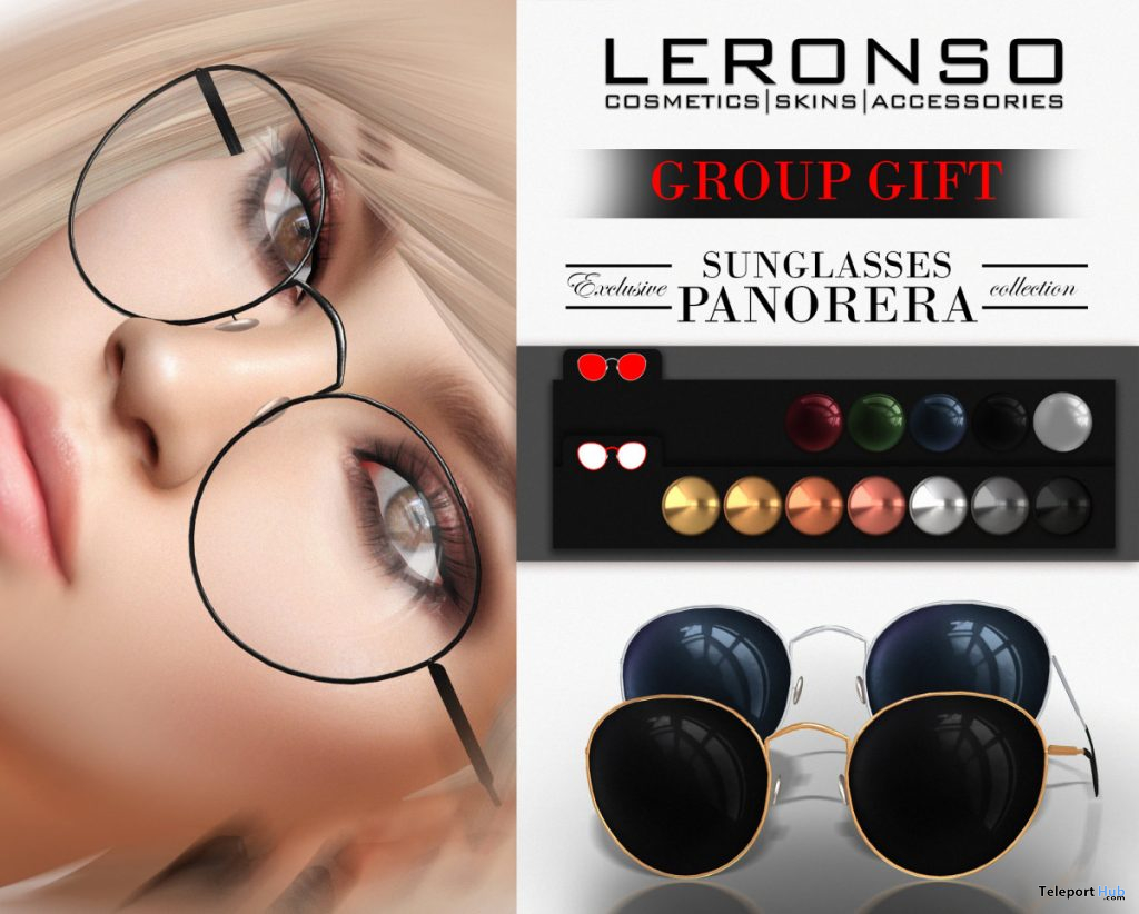 Panorera Sunglasses October 2019 Group Gift by LERONSO skins - Teleport Hub - teleporthub.com