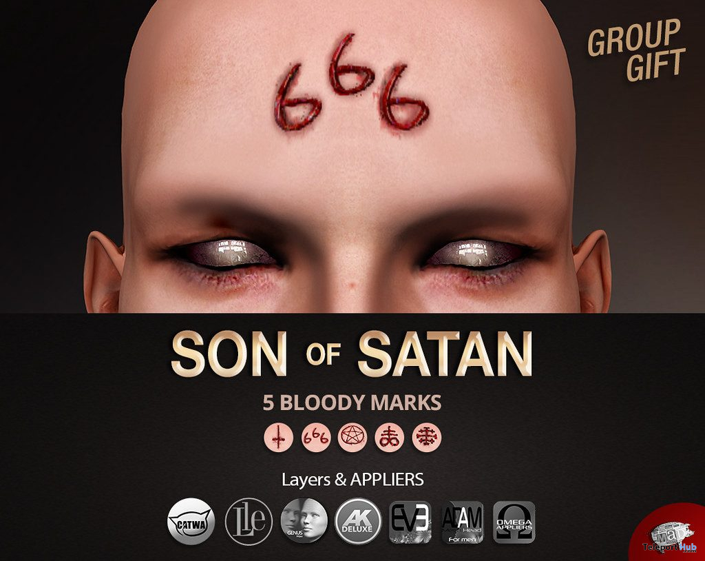 Son of Satan Face Tattoo October 2019 Group Gift by Mad’ - Teleport Hub - teleporthub.com
