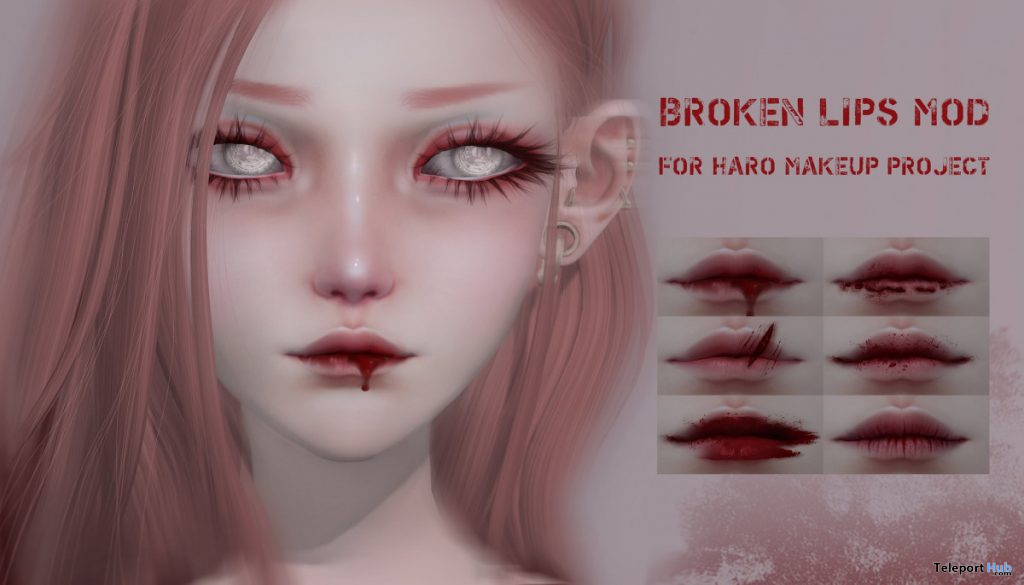 Broken Lips October 2019 Gift by HARO - Teleport Hub - teleporthub.com