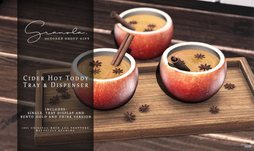 Cider Hot Toddy Tray & Dispenser October 2019 Group Gift by Granola - Teleport Hub - teleporthub.com