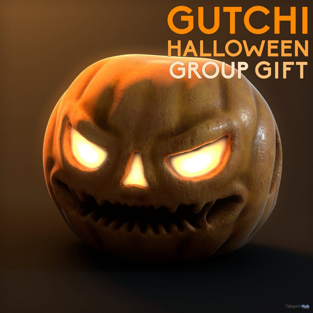 Pumpkin Head Halloween 2019 Group Gift by GUTCHI - Teleport Hub - teleporthub.com