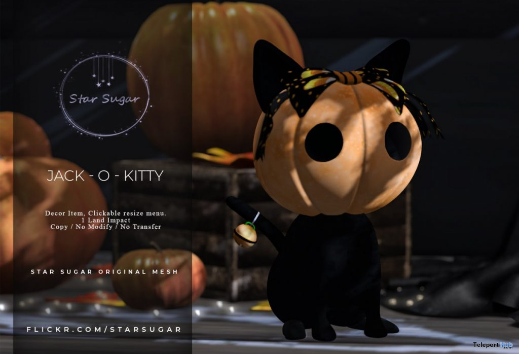 Jack-O-Kitty October 2019 Gift by Star Sugar - Teleport Hub - teleporthub.com