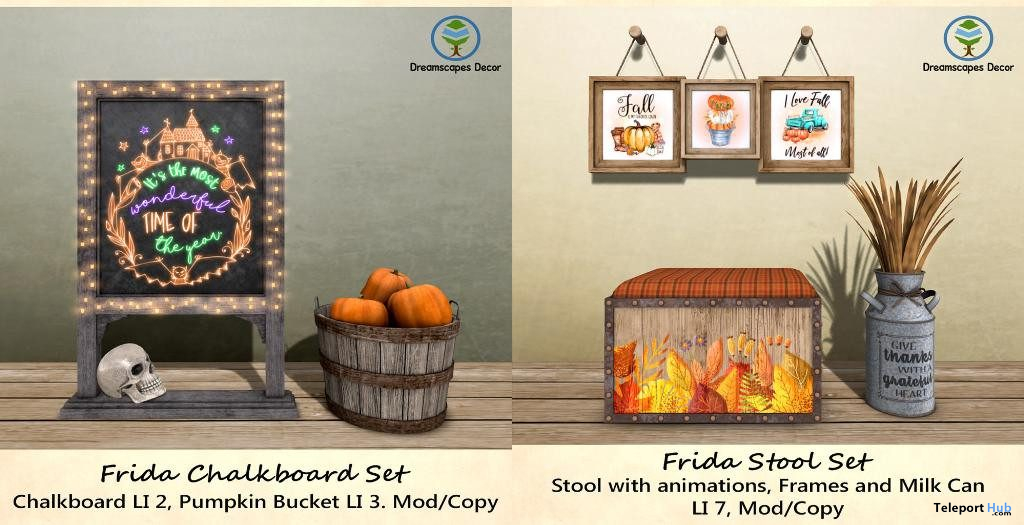 Frida Chalkboard & Stool Set October 2019 Group Gift by Dreamscapes Art Gallery - Teleport Hub - teleporthub.com