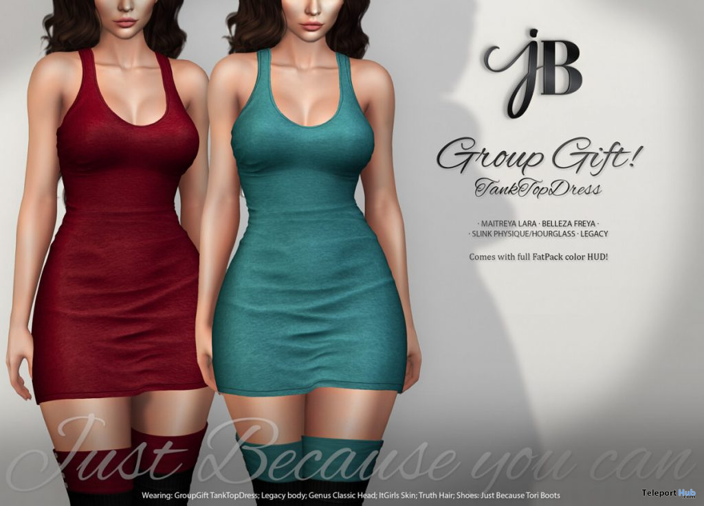 Tank Top Dress November 2019 Group Gift by Just BECAUSE - Teleport Hub - teleporthub.com