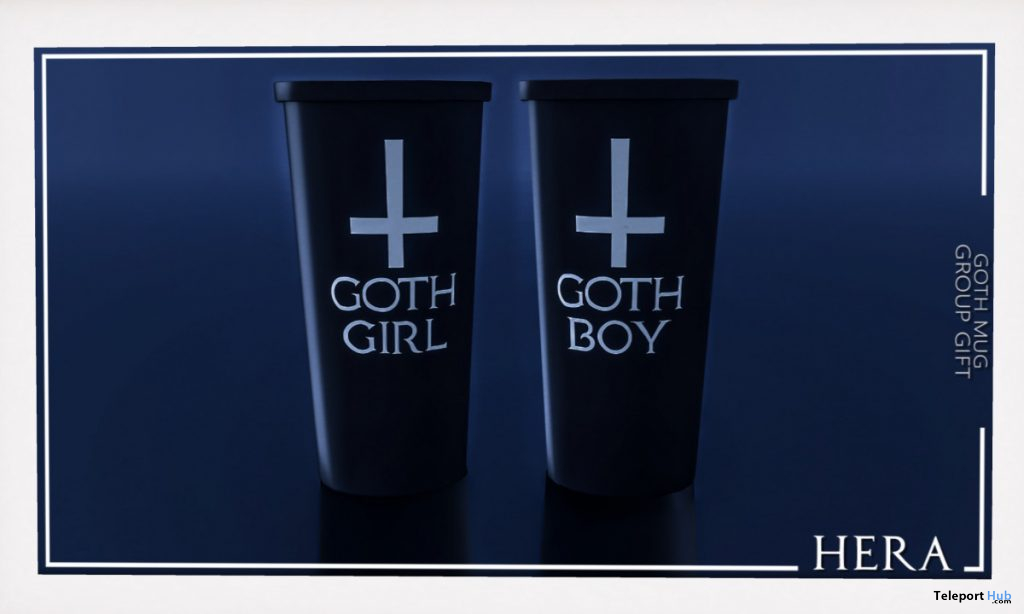 Goth Wearable Mug November 2019 Group Gift by HERA - Teleport Hub - teleporthub.com