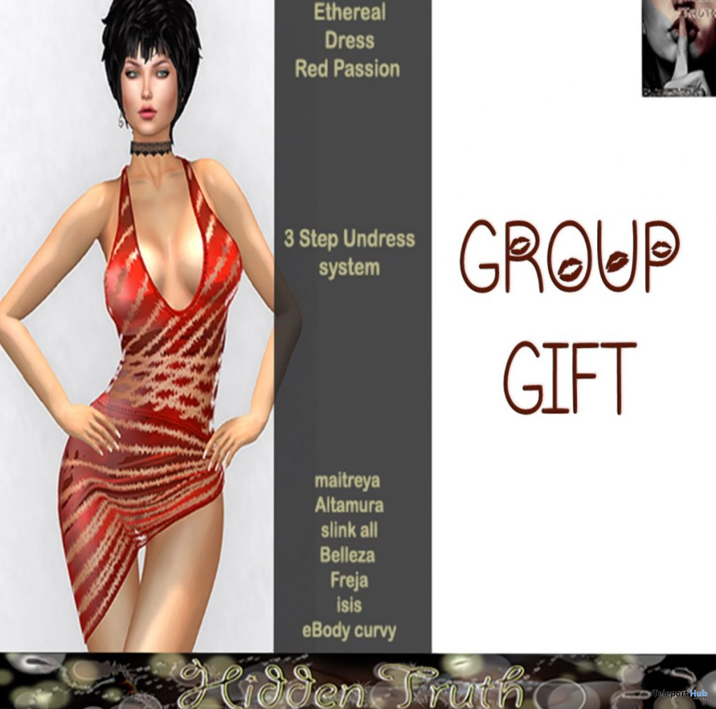 Ethereal Undress Red Passion November 2019 Group Gift by Hidden Truth - Teleport Hub - teleporthub.com