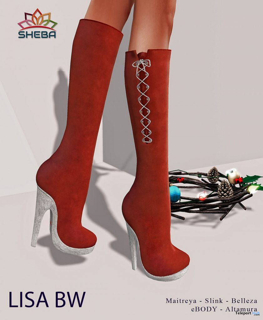 Lisa Boots Holiday Edition December 2019 Group Gift by [SHEBA] - Teleport Hub - teleporthub.com