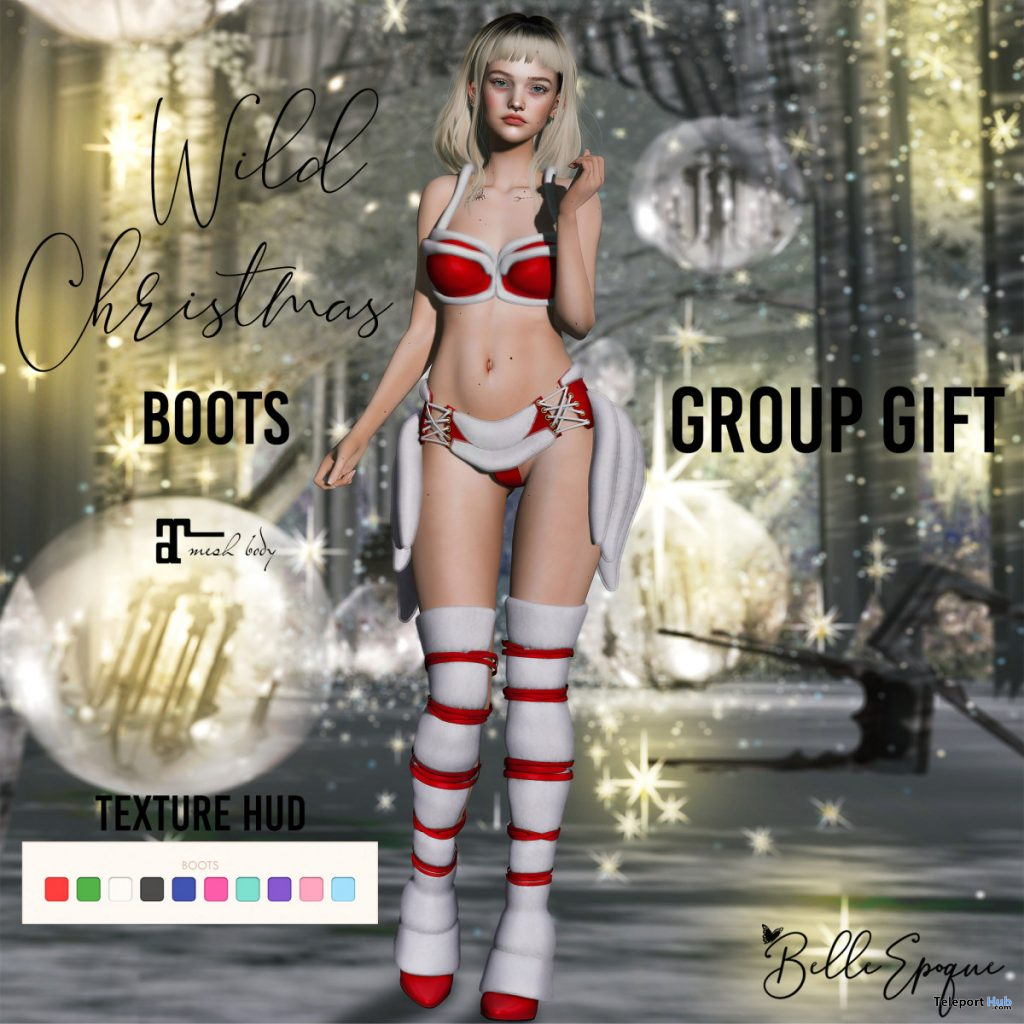 Wild Christmas Boots Christmas 2019 Group Gift by Belle Epoque - Teleport Hub - teleporthub.com
