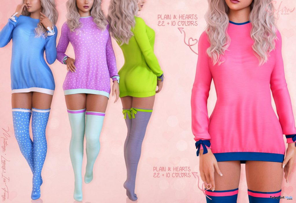 Alexia Pajamas January 2020 Group Gift by Safira - Teleport Hub - teleporthub.com