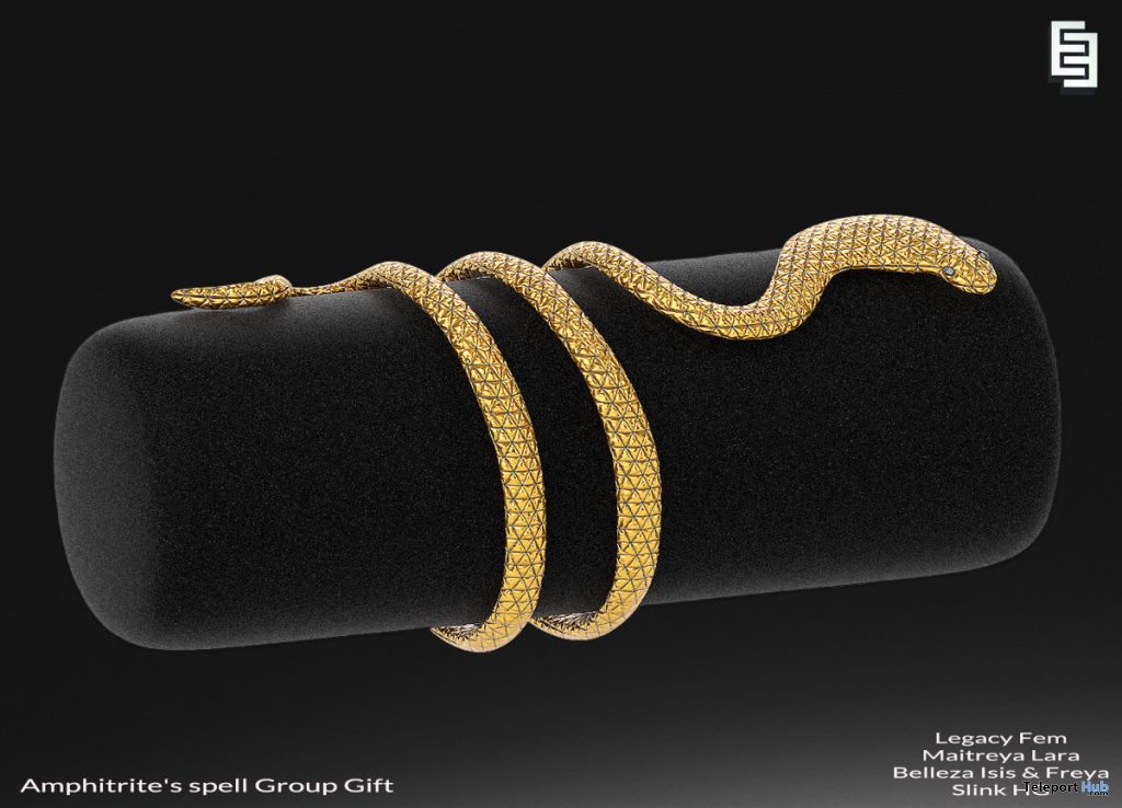 Snake Arm Cuff January 2020 Group Gift by Elven Elder - Teleport Hub - teleporthub.com