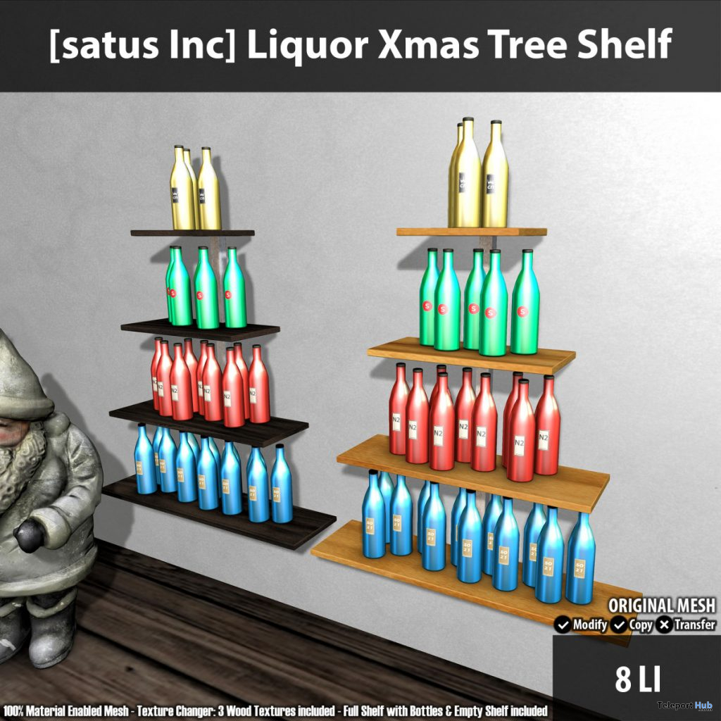 New Release: Liquor Xmas Tree Shelf by [satus Inc] - Teleport Hub - teleporthub.com