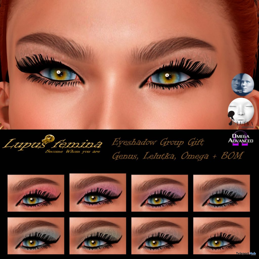 Eyeshadow Appliers January 2020 Group Gift by Lupus Femina - Teleport Hub - teleporthub.com