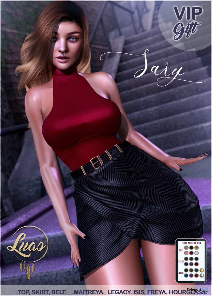 Sary Outfit Fatpack January 2020 Group Gift by Luas - Teleport Hub - teleporthub.com