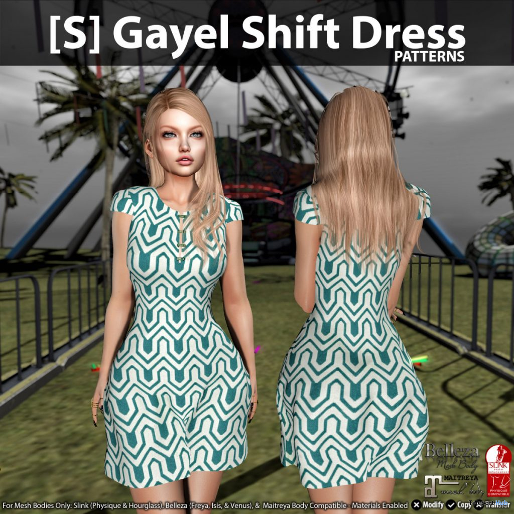 New Release: [S] Gayel Shift Dress by [satus Inc] - Teleport Hub - teleporthub.com