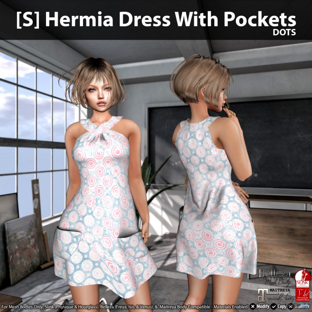 New Release: [S] Hermia Dress With Pockets by [satus Inc] - Teleport Hub - teleporthub.com