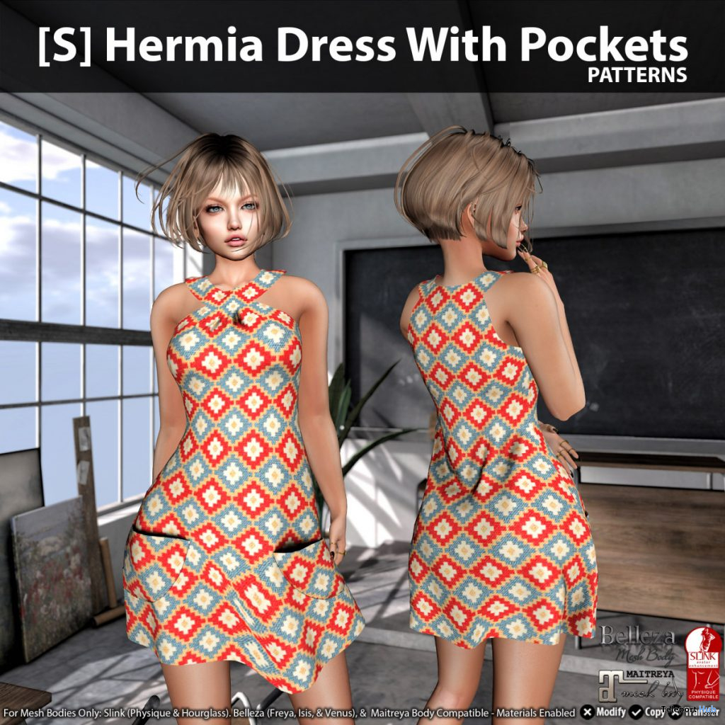 New Release: [S] Hermia Dress With Pockets by [satus Inc] - Teleport Hub - teleporthub.com