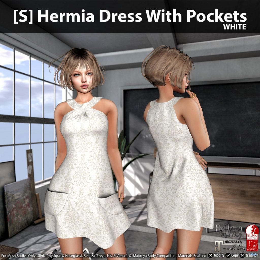 New Release: [S] Hermia Dress With Pockets by [satus Inc] - Teleport Hub - teleporthub.com