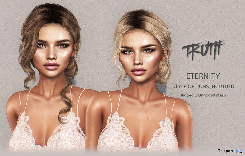 Eternity Hair Fatpack With Style HUD Group Gift by TRUTH HAIR - Teleport Hub - teleporthub.com