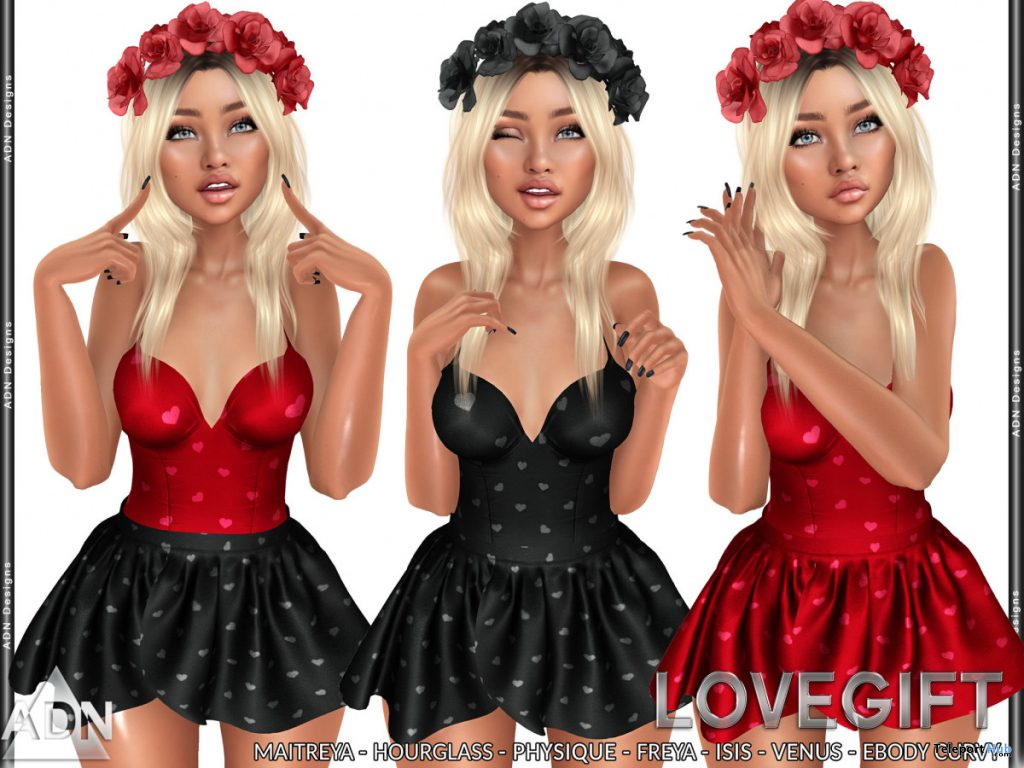 Love Gift Outfit February 2020 Group Gift by ADN Designs - Teleport Hub - teleporthub.com