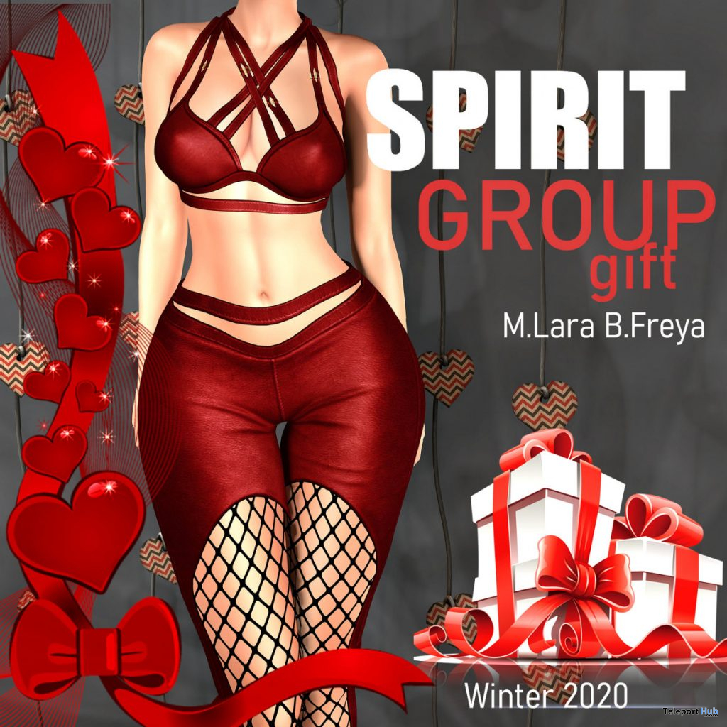 Valentine Outfit February 2020 Group Gift by SPIRIT - Teleport Hub - teleporthub.com