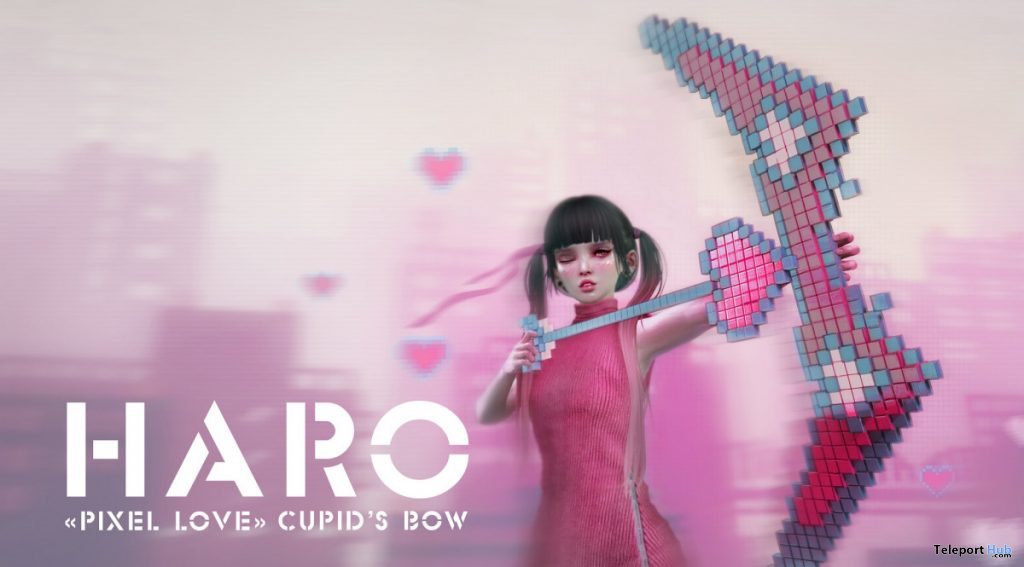 Pixel Love Cupid's Bow February 2020 Group Gift by HARO - Teleport Hub - teleporthub.com