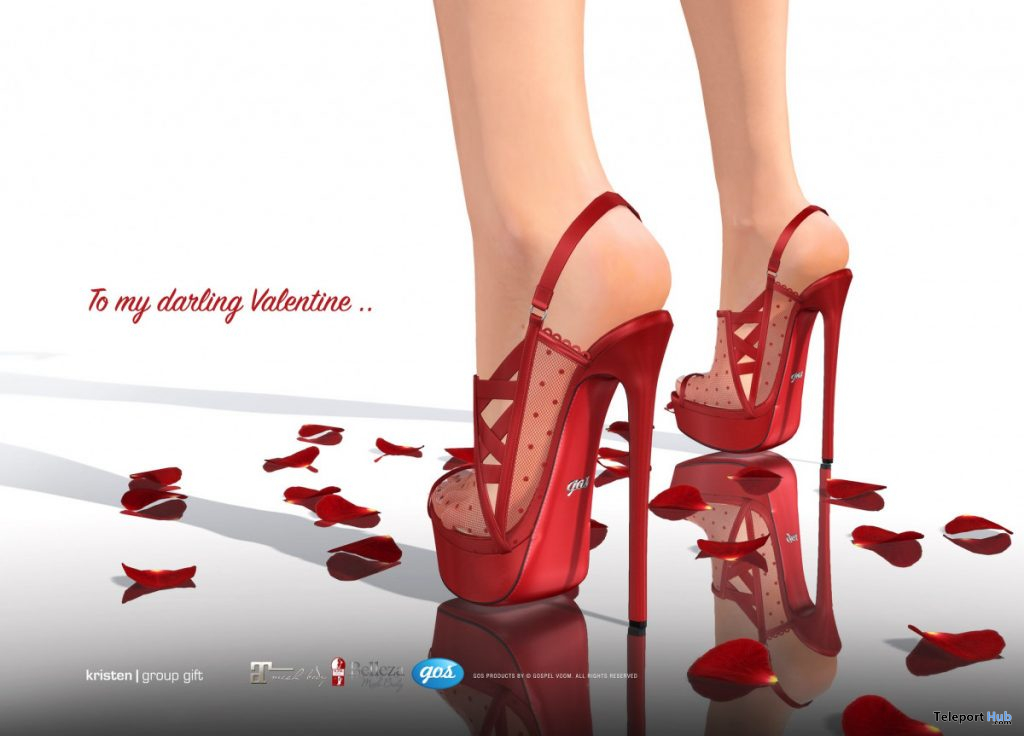 Kristen Lace Platforms Valentine Edition February 2020 Group Gift by Gos Boutique - Teleport Hub - teleporthub.com