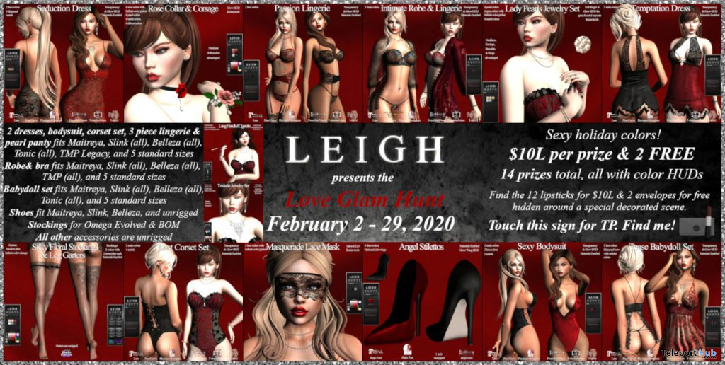 LEIGH Love Glam Hunt 2020 - Teleport Hub - teleporthub.com