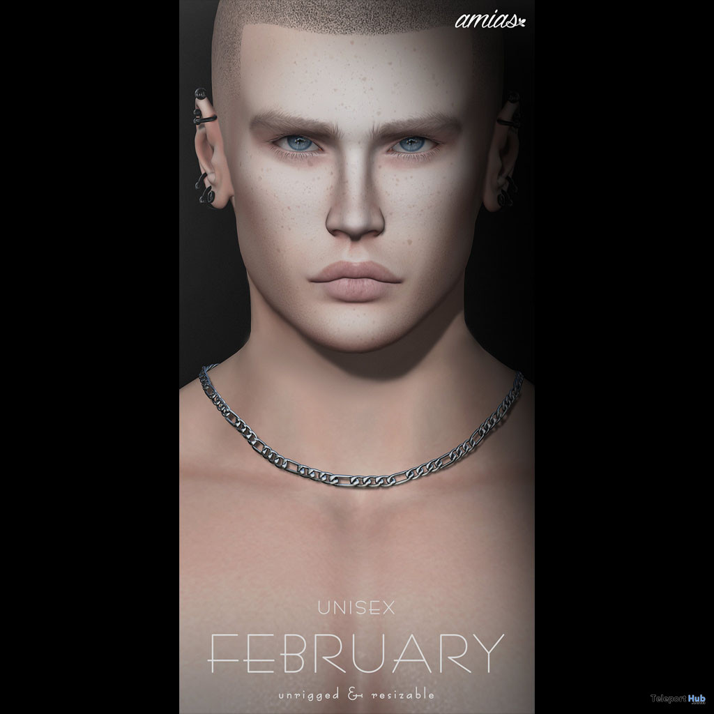 Silver Necklace For Men February 2020 Group Gift by amias - Teleport Hub - teleporthub.com