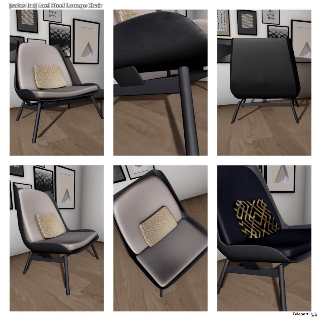 New Release: Axel Steel Lounge Chair by [satus Inc] - Teleport Hub - teleporthub.com