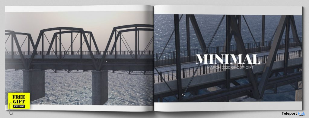 Bridge Backdrop March 2020 Group Gift by MINIMAL - Teleport Hub - teleporthub.com