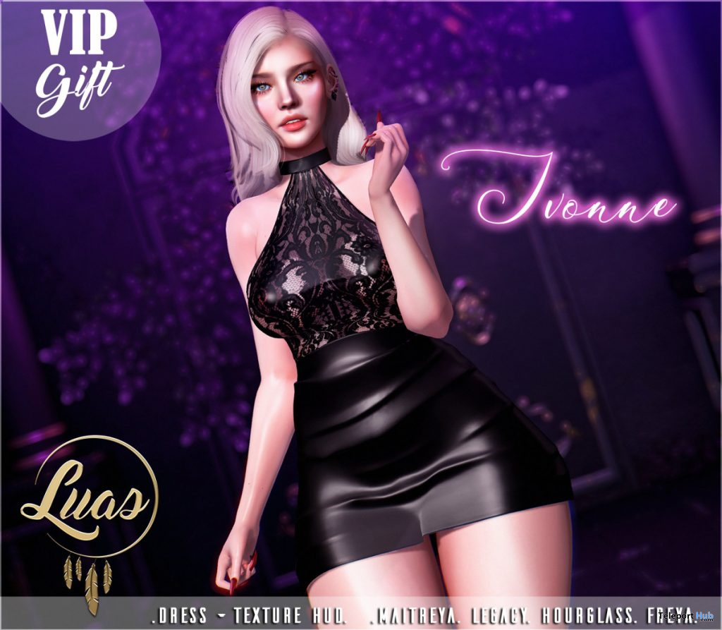 Ivonne Dress Fatpack March 2020 Group Gift by Luas - Teleport Hub - teleporthub.com