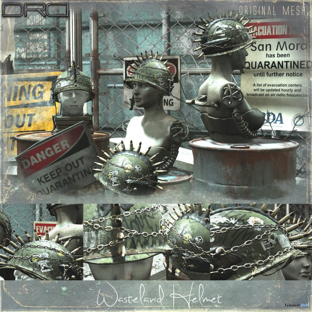 Wasteland Helmet March 2020 Group Gift by DRD - Teleport Hub - teleporthub.com