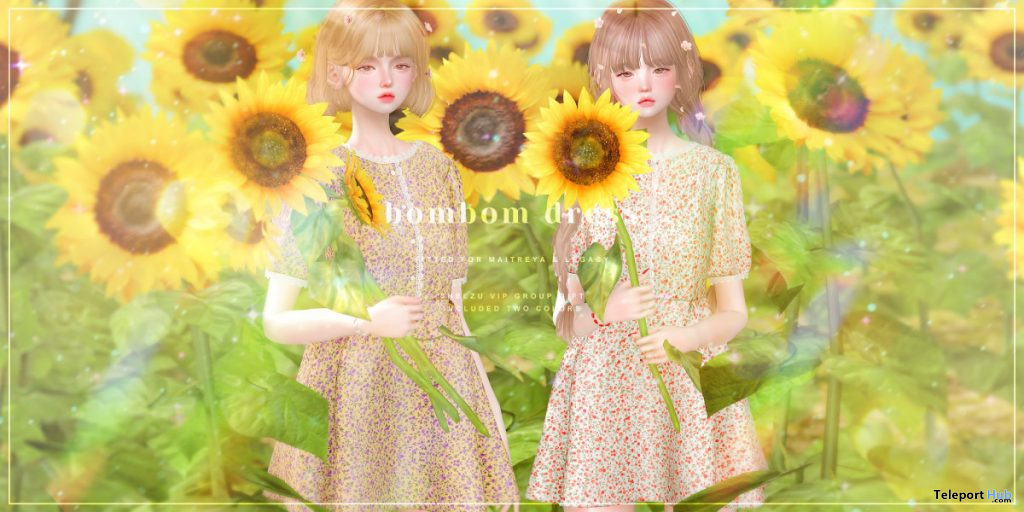 Bombom Dress April 2020 Group Gift by Cheezu - Teleport Hub - teleporthub.com