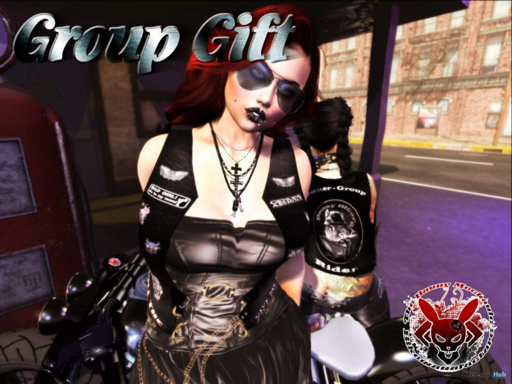 Biker Cut Outfit April 2020 Group Gift by The Bunny Mechanic - Teleport Hub - teleporthub.com