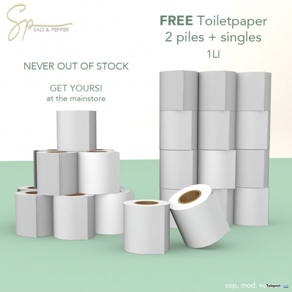 Never Out of Stock Toilet Paper March 2020 Gift by Salt & Pepper - Teleport Hub - teleporthub.com