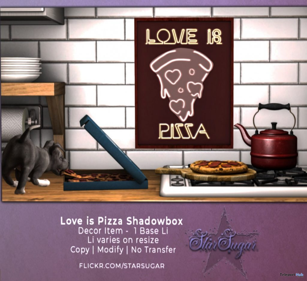Love Is Pizza Shadowbox March 2020 Gift by Star Sugar - Teleport Hub - teleporthub.com