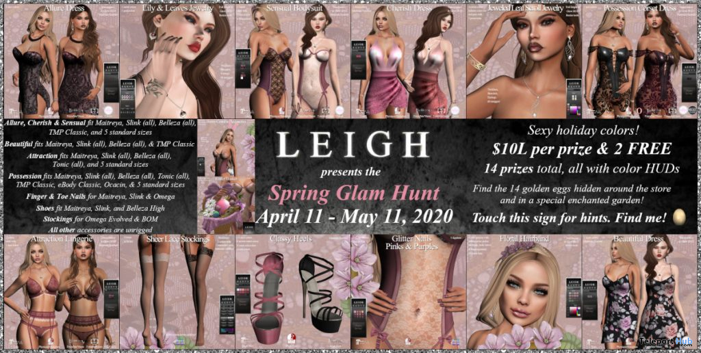 LEIGH Spring Glam Hunt 2020 - Teleport Hub - teleporthub.com