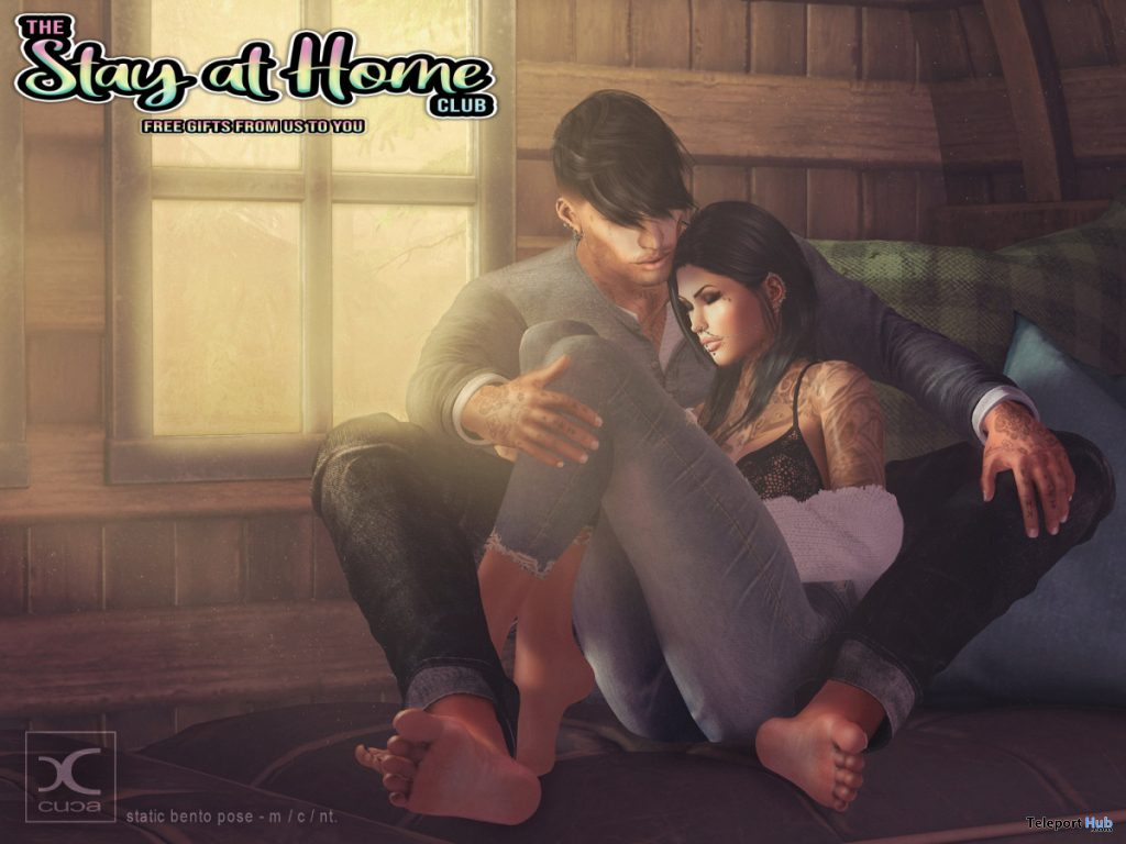 You Are Not Alone Couple Pose April 2020 Gift by CuCa Designs - Teleport Hub - teleporthub.com