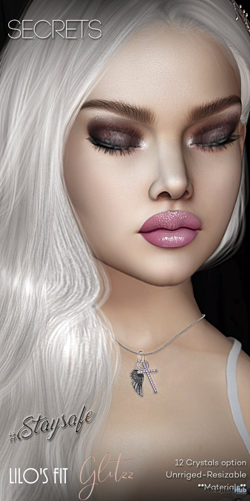 Cross Necklace April 2020 Group Gift by SECRETS - Teleport Hub - teleporthub.com