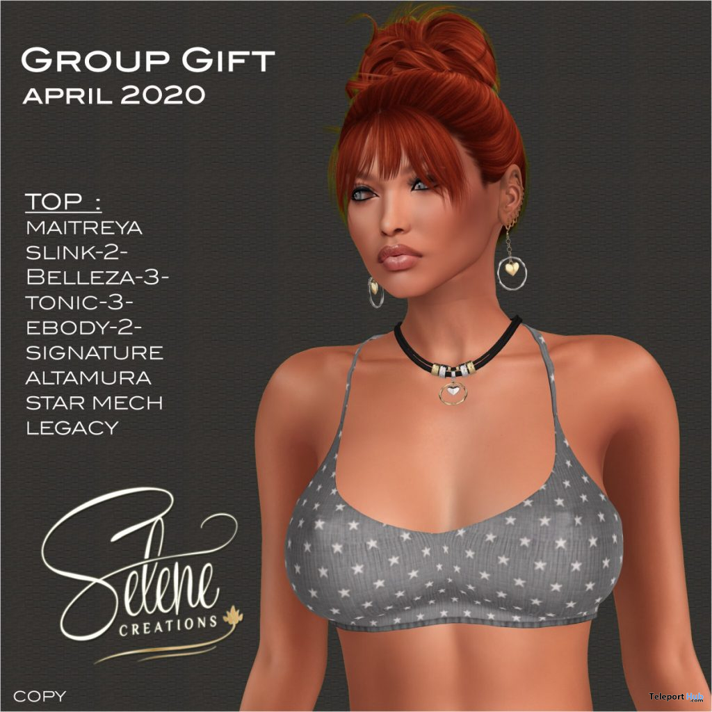 Star Bralette April 2020 Group Gift by Selene Creations - Teleport Hub - teleporthub.com