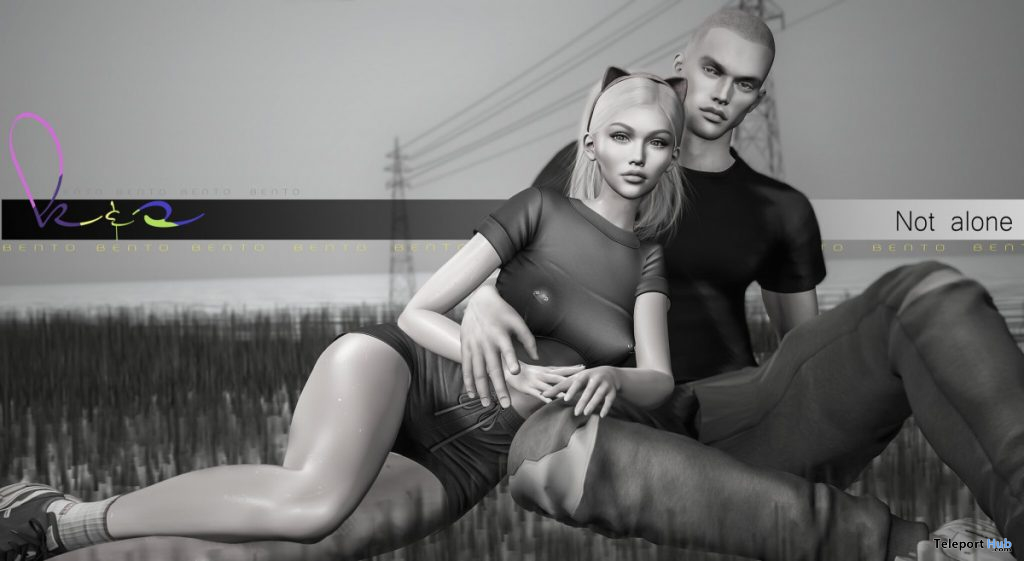 Not Alone Couple Pose April 2020 Group Gift by K&S - Teleport Hub - teleporthub.com