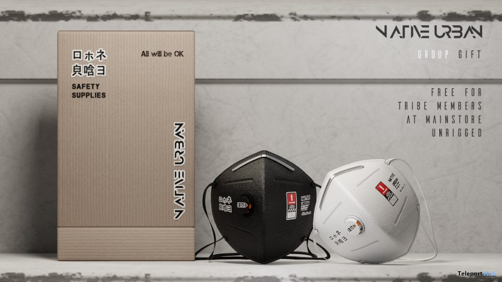 Safety Mask April 2020 Group Gift by Native Urban - Teleport Hub - teleporthub.com