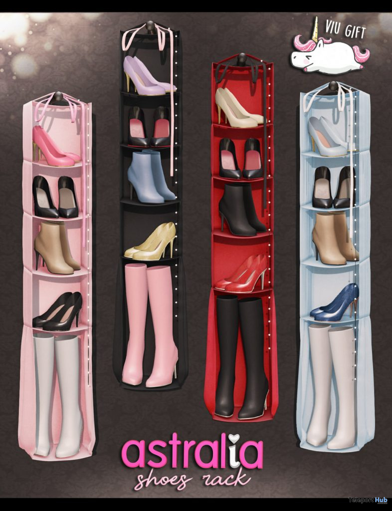 Shoes Rack April 2020 Group Gift by Astralia - Teleport Hub - teleporthub.com